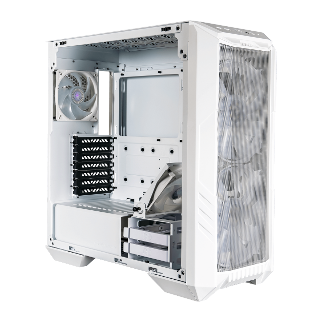 Gabinete Cooler Master HAF 500 White / Cristal Templado / H500-WGNN-S00