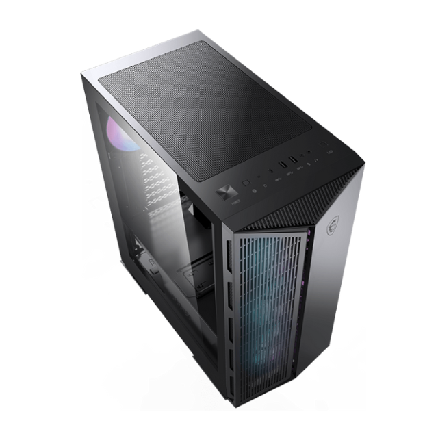 Gabinete MSI MPG GUNGNIR 111R / Cristal Templado / Black / USB 3.2 Type C / ATX