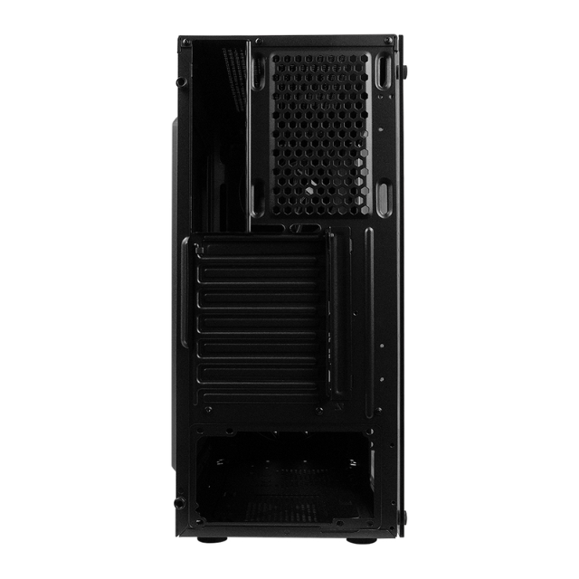 Gabinete Vorago Start The Game Csg-530 / Atx/micro Atx/itx / 2 Usb 1.0, 2 Usb 3.0 / Cristal Templado / Sin Fuente / Color Negro / CSG-530