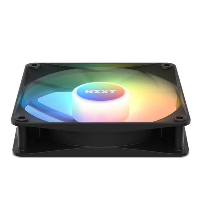 Ventilador NZXT F120 RGB / 120mm / 500-1800RPM / Negro / 3 Piezas / RF-C12TF-B1