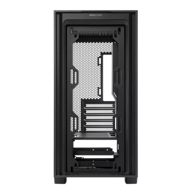 Gabinete ASUS A21 Black / Micro-ATX / Back Connect Compatible / Malla de panel frontal / Cristal Templado / A21/BLK