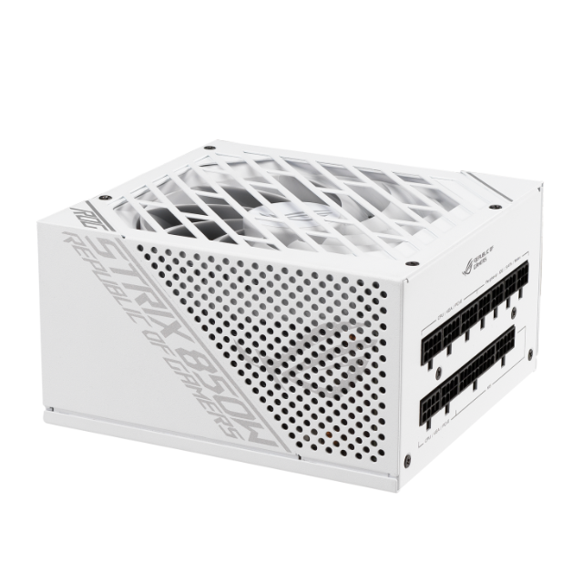 Fuente de poder Asus ROG Strix 850W WHITE / 80 Plus Gold Full Modular / ROG-STRIX-850W-WHITE