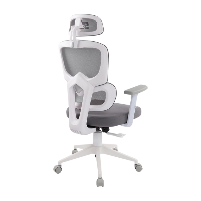 Silla Gamer Vorago Start The Game CGM-400-WH / Mesh / Resplado Reclinable / Ruedas 50 Mm / Ajuste De Altura / Soporta hasta 150 Kg / Piston Clase 4 / Malla Transpirable / Estructura Metálica / Color Blanco / CGM-400-WH