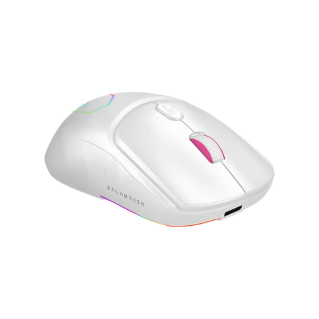 Mouse Gaming Balam Rush MG959 , RF inalámbrico, Óptico, 10000 DPI, Blanco