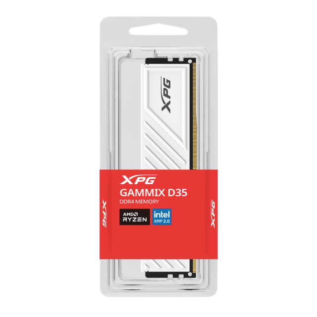 Memoria RAM ADATA XPG GAMMIX D35 DDR4 16GB 3200MHZ / Con Disipador / Blanca / AX4U320016G16A-SWHD35/