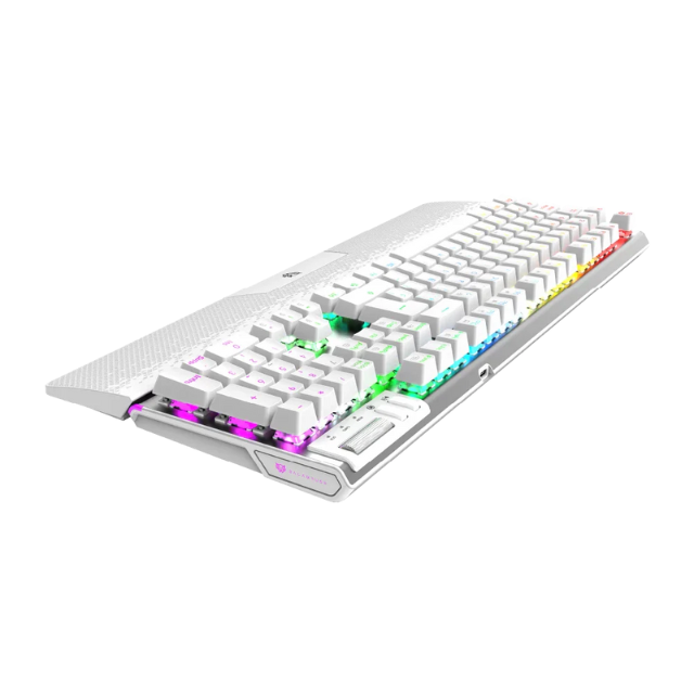 Teclado Gamer Balam Rush Dominate Expert GK979 RGB / Switch MX Red / Alámbrico / Blanco / BR-936798