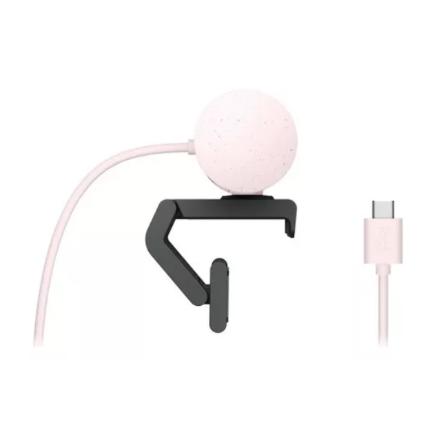 Webcam Logitech Brio 500 con Micrófono / 4MP / 1920 x 1080 Píxeles / USB-C / Rosa / 960-001418
