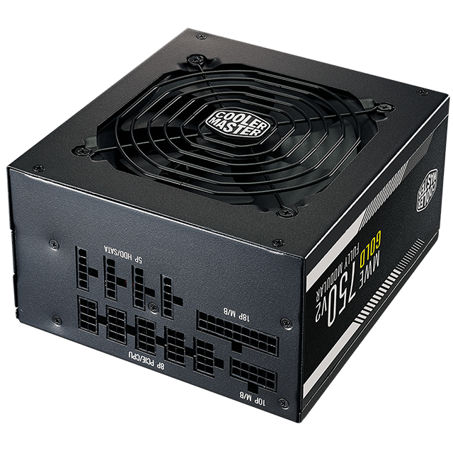 Fuente de Poder Cooler Master MWE GOLD 750 V2 80 PLUS Gold / 24-pines ATX / 120mm / 750W