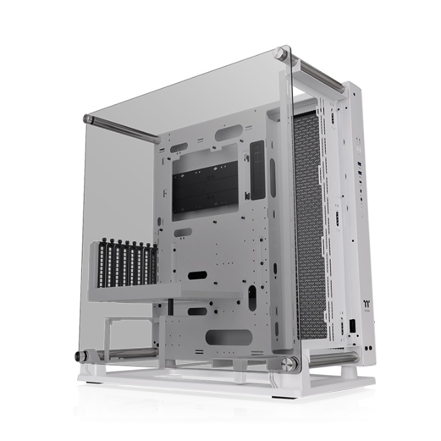 Gabinete Thermaltake Core P3 TG Pro / Midi-Tower, ATX/E-ATX/Micro ATX/Mini-ITX / Cristal Templado / USB 3.0 / Sin Fuente / Sin Ventiladores Instalados / Blanco / CA-1G4-00M6WN-09