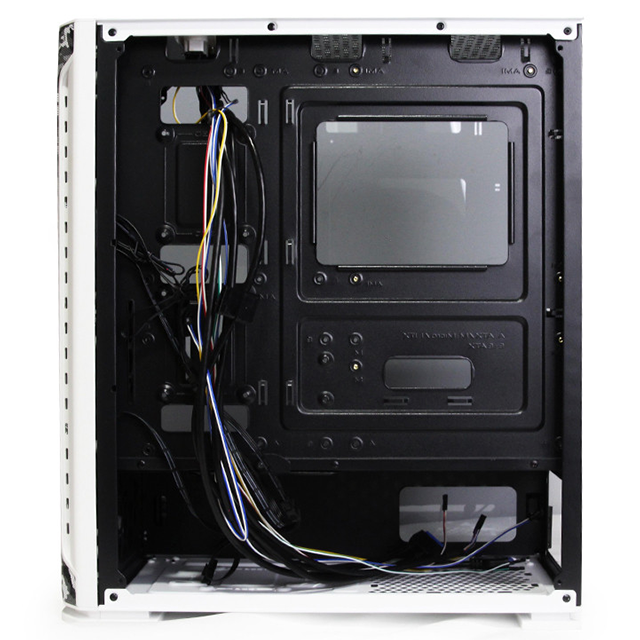 Gabinete Yeyian Hollow 2500 White/ ATX / Cristal Templado / Sin Fuente - Incluye 3 Ventiladores RGB 120mm Frontal / YGH-49704