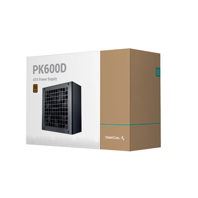 Fuente de Poder DeepCool PK600D / 600W / 80 Plus Bronze / Negro / R-PK600D-FA0B-US