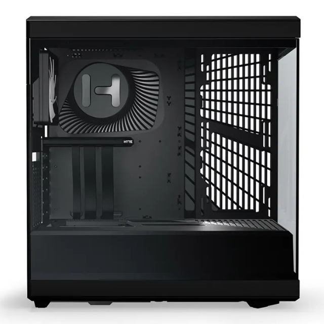 Gabinete HYTE Y40 / ATX Mid Tower / 2x 120mm ventiladores pre instalados / Cristal Templado panorámico moderno y estético con cable elevador PCIE 4.0 incluido / Color Negro/ CS-HYTE-Y40-B /