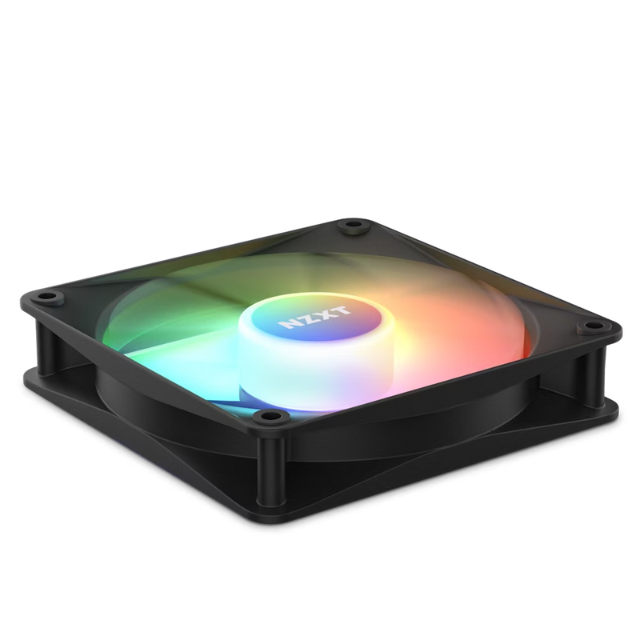 Ventilador NZXT F120 RGB / 120mm / 500-1800RPM / Negro / 3 Piezas / RF-C12TF-B1