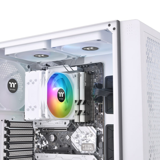 Disipador para CPU Thermaltake UX200 SE WHITE / ARGB / 120mm / 800-1800RPM / Blanco / CL-P116-AL12SW-A