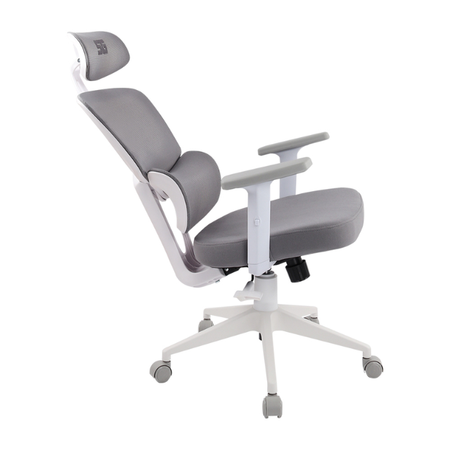 Silla Gamer Vorago Start The Game CGM-400-WH / Mesh / Resplado Reclinable / Ruedas 50 Mm / Ajuste De Altura / Soporta hasta 150 Kg / Piston Clase 4 / Malla Transpirable / Estructura Metálica / Color Blanco / CGM-400-WH