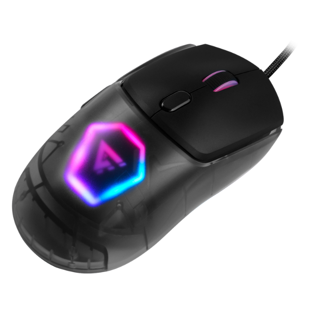 Mouse Gamer Alámbrico Game Factor MOG530 / 12000DPI / Negro / Pixart 3327 IC / Iluminación RGB / MOG530-BK