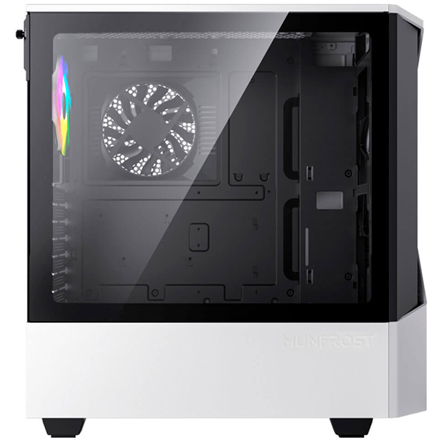 Gabinete Munfrost PANDA PRO WHITE / Cristal templado / ARGB Sync / Tecnología Munfrost COC / Control de ventiladores / E-ATX - ATX - Micro ATX - Mini ITX / 2 Ventiladores ARGB incluido