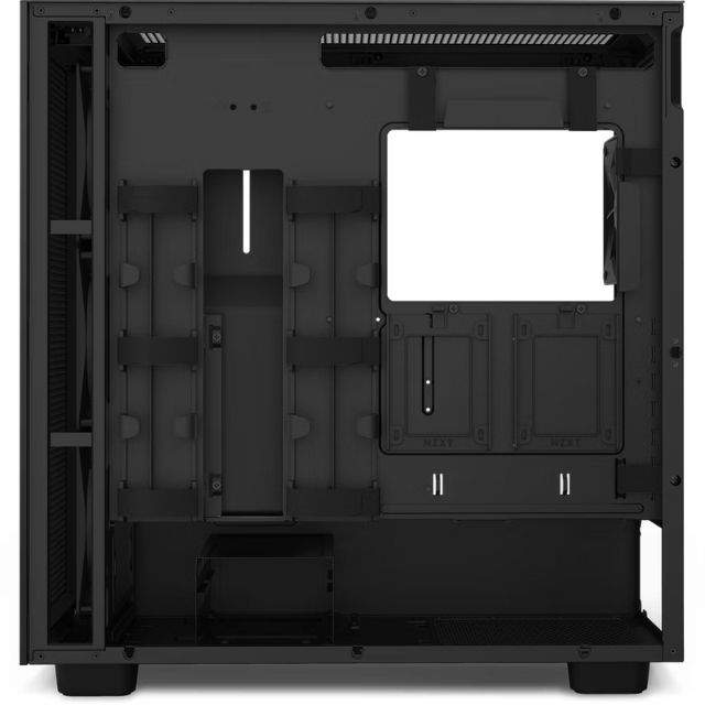 Gabinete NZXT H7 FLOW RGB Negro / Cristal Templado / ATX Sin Fuente / USB Tipo C / 3 Ventiladores RGB 140mm + 1 140mm / CM-H71FB-R1