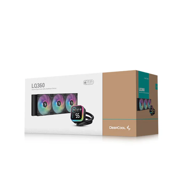 Enfriamiento Líquido DeepCool LQ360 ARGB / 3x120mm / 600-2400RPM / Negro / R-LQ360-BKLSMW-G-1