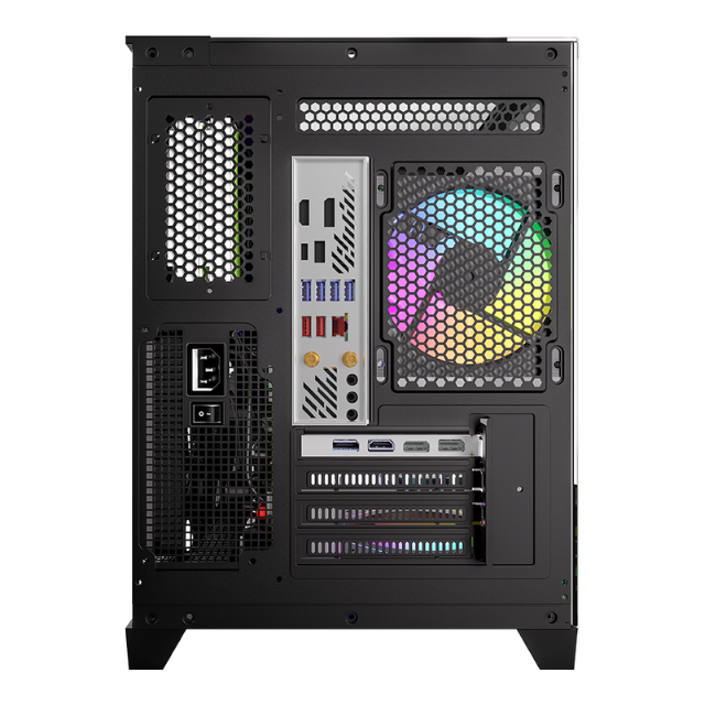 Gabinete Formula Crystal Z9m ,mid Atx, Usb 3.0, Type-c, Black