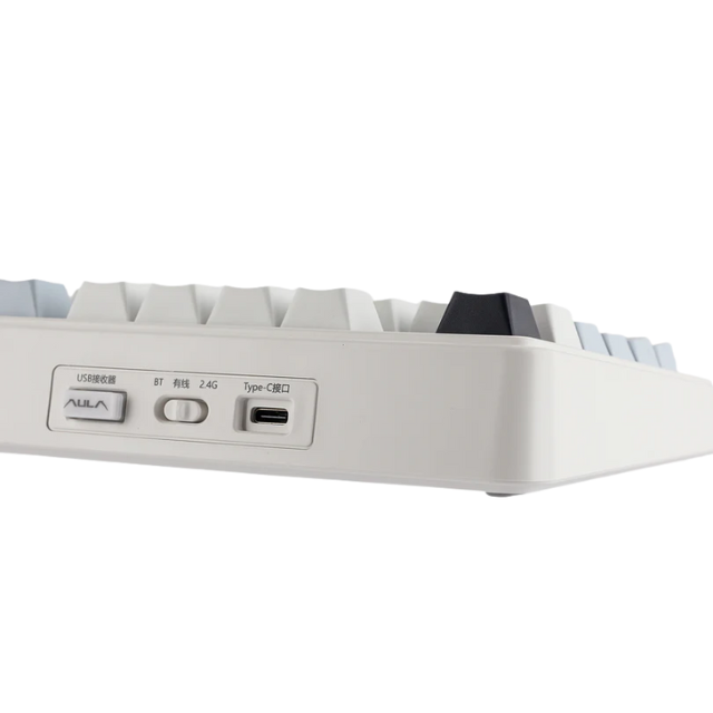 TECLADO MECANICO EPOMAKER X AULA F75 / 75% / HOT SWAP / RGB / WIRELESS/ BATERIA 4000MAH / REAPER SWITCH / LIGHT BLUE