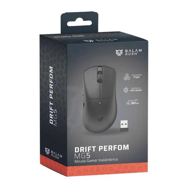 Mouse Gamer Inalámbrico | Drift Perform MG5 /Negro / BR-938549