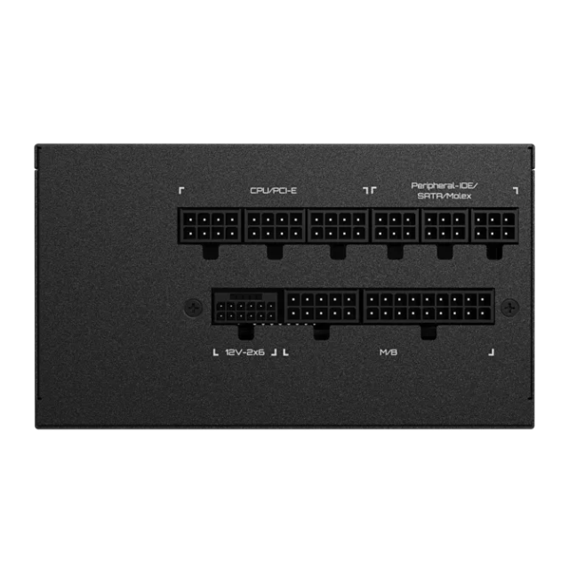 Fuente de Poder Gigabyte 1000W UD1000GM PG5 V2 / 1000W / 80+ Gold / Totalmente Modular / PCIe 5.0 Ready (16-pin) BLACK