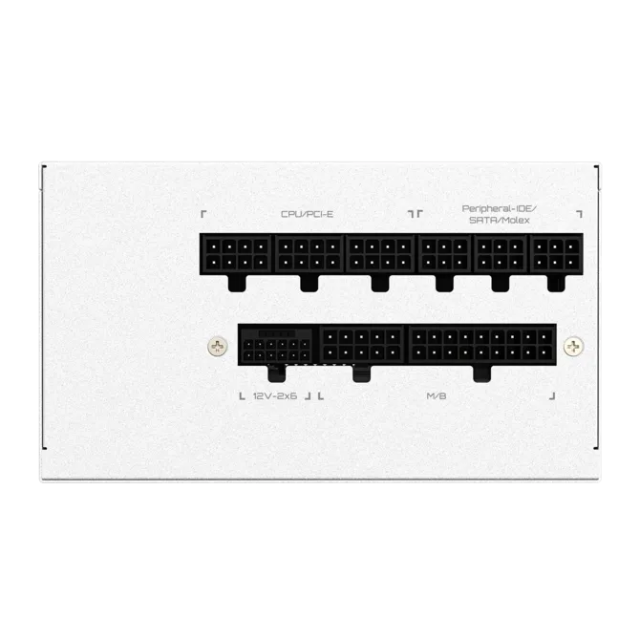 Fuente de Poder Gigabyte 1000W UD1000GM PG5 V2 / 1000W / 80+ Gold / Totalmente Modular / PCIe 5.0 Ready (16-pin) WHITE