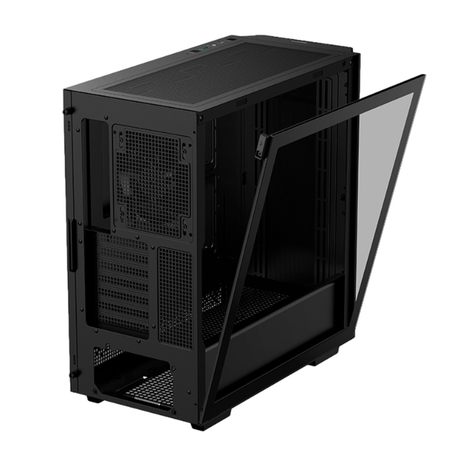 Gabinete DEEPCOOL CH510 MESH DIGITAL / Mini-ITX / Micro-ATX / ATX / E-ATX / Cristal Templado / Incluye 1 ventilador / Pantalla Incorporada para temperaturas GPU y CPU