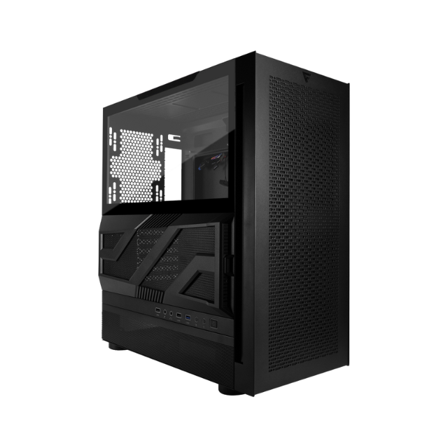 Gabinete Gamer Game Factor CSG800 Black / Atx / Cristal Templado / Filtro Para Polvo / Usb 3.0 / Negro / CSG800