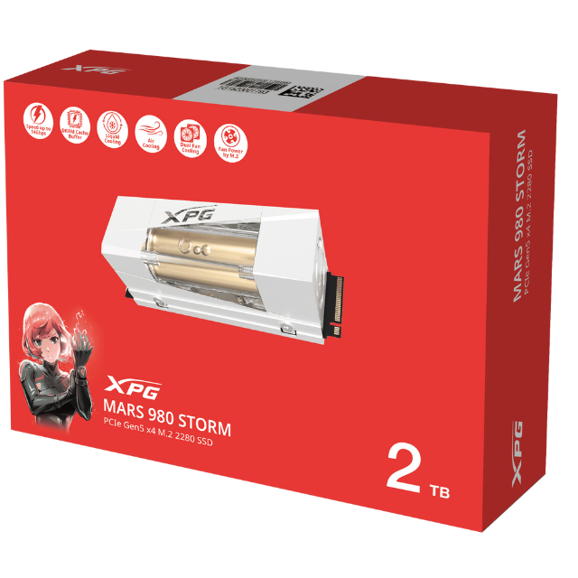 Unidad de Estado Sólido SSD ADATA MARS 980 STORM / NVMe / 2TB / M.2 / PCIe Gen5 x4 / SMAR-980S-2TCI