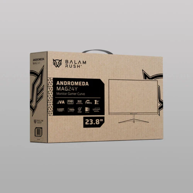 Monitor Gamer Curvo 23.8" VA | Andromeda MAG24Y | Blanco/  180HZ