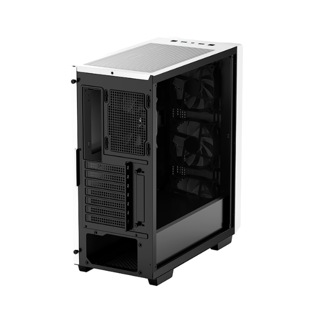 Gabinete Gamer DeepCool CC560 LED / Cristal Templado / Midi-Tower / Mini-ITX/Micro-ATX/ATX / USB 2.0/3.0 / Sin Fuente / 4 Ventiladores Instalados / Blanco / R-CC560-WHGAA4-G-1