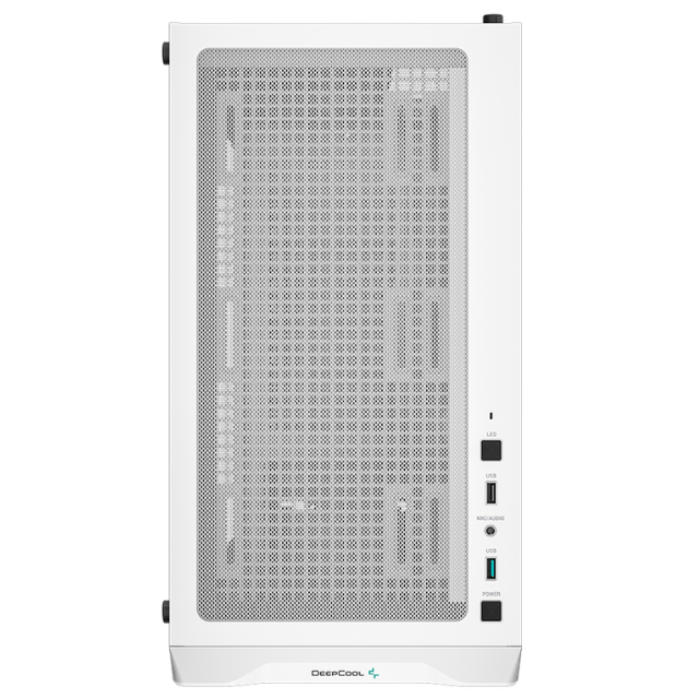 Gabinete DeepCool CC360 WH ARGB / Cristal Templado / Micro-ATX, Mini-ITX/Micro-ATX / USB 3.0/2.0 / Sin Fuente / 3 Ventiladores ARGB Instalados / Blanco / R-CC360-WHAPM3-G-1