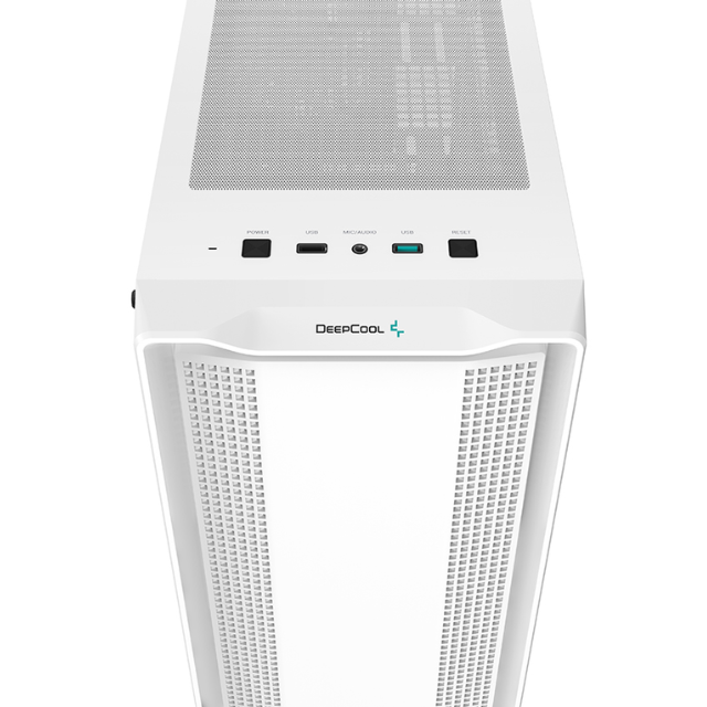 Gabinete Gamer DeepCool CC560 LED / Cristal Templado / Midi-Tower / Mini-ITX/Micro-ATX/ATX / USB 2.0/3.0 / Sin Fuente / 4 Ventiladores Instalados / Blanco / R-CC560-WHGAA4-G-1