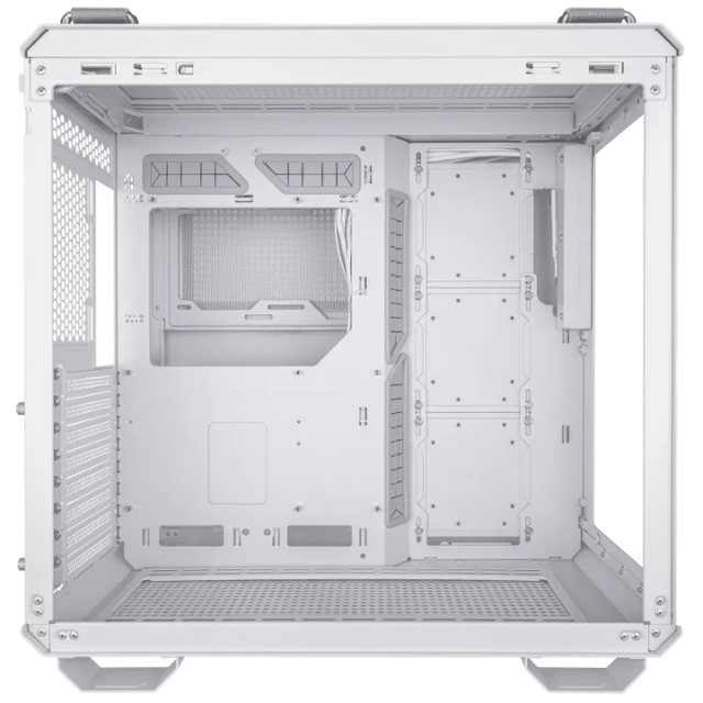 Gabinete Asus GT502 TUF Gaming White / ATX, Micro-ATX, Mini-ITX / Dual Chamber Chassis / Panel Frontal con Usb Type-C / Diseño Full Modular / Vista Panorámica / GT502/WHT/TG