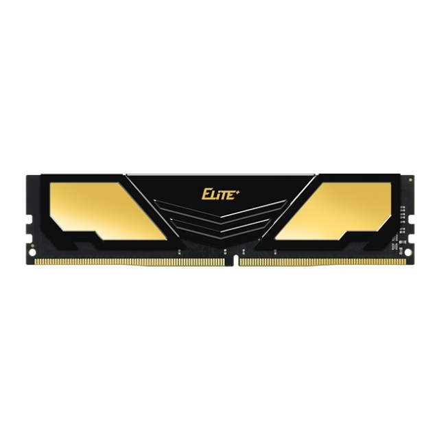 Memoria RAM 16GB DDR4 1x16 TeamGroup T-Force Elite Plus 3200Mhz / Dorada / TPD416G3200HC22BK