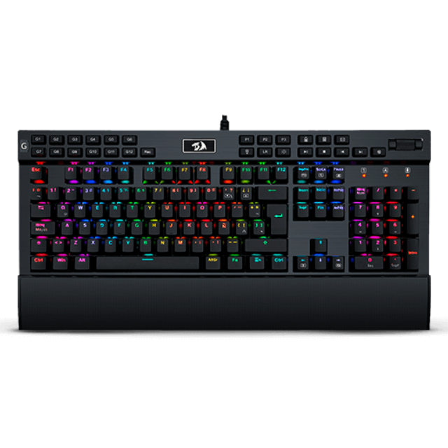 Teclado Mecánico Redragon Yama Negro K550-1-SP, Switches Redragon Purple, Macros personalizables, Reposa muñecas, Español - K550-1-SP