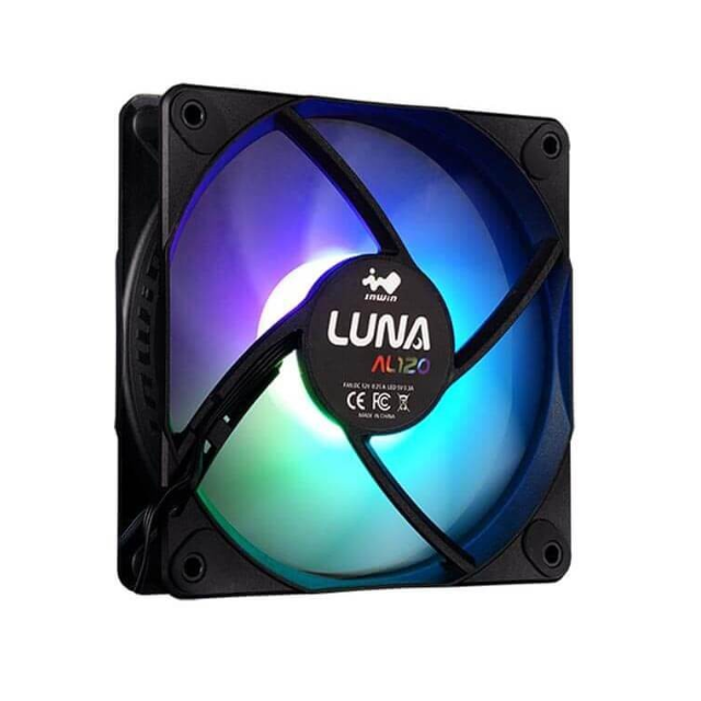 Kit de ventiladores InWin Luna AL120 / color negro / paquete triple IW-FN-AL120-3PK / 120 x 120 x 25 mmPWM 400-1800 +/-10% RPM