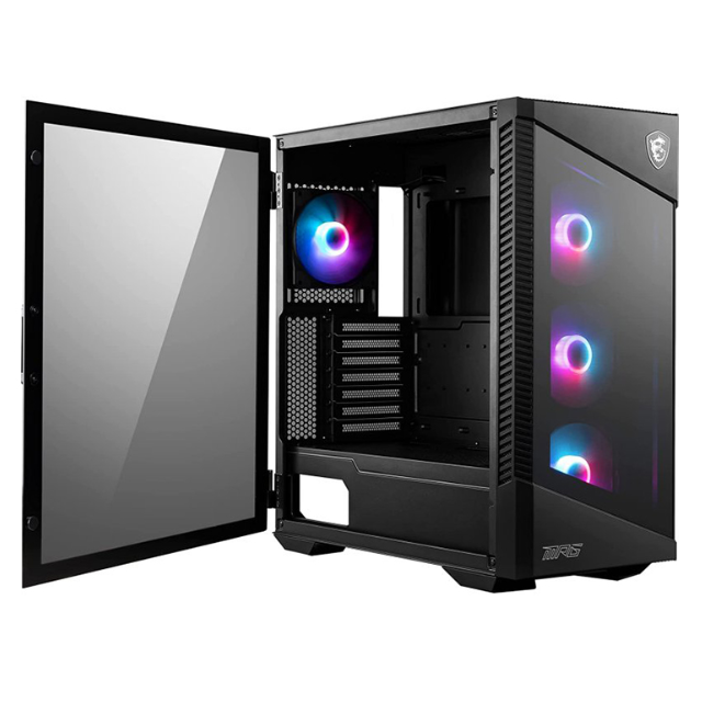 Gabinete MSI MPG VELOX 100R / Cristal Templado / Black /4 Fans RGB / USB 3.2 Tipo C / ATX