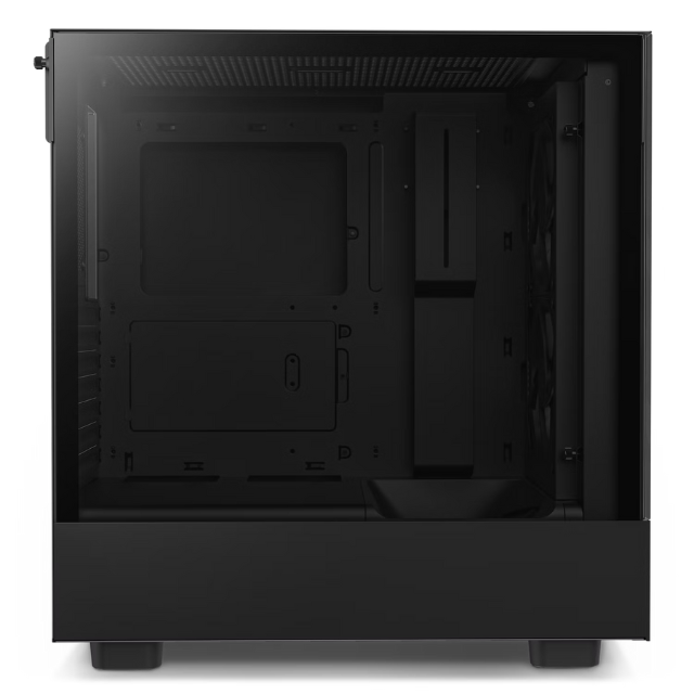 Gabinete NZXT H5 Elite / Negro / Carcasa Compacta / ATX / Iluminación RGB Incorporada / Panel Frontal y Lateral de Vidrio Templado / Gestión de Cables / 2 Ventiladores RGB