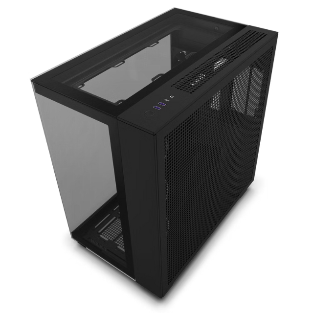 NZXT H9 Elite / ATX Mid Tower / Incluye 3 Ventiladores 120mm RGB Duo Fan / Capacidad de 10 Ventiladores / Soporta radiadores de 360 mm / Panel Lateral de Vidrio Templado / Negro / CM-H91EB-01