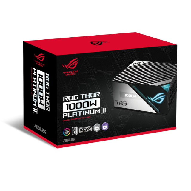 Fuente de poder Asus ROG THOR 1000W Platinum II / 80 Plus Platinum Full Modular / ROG-THOR-1000P2-GAMING