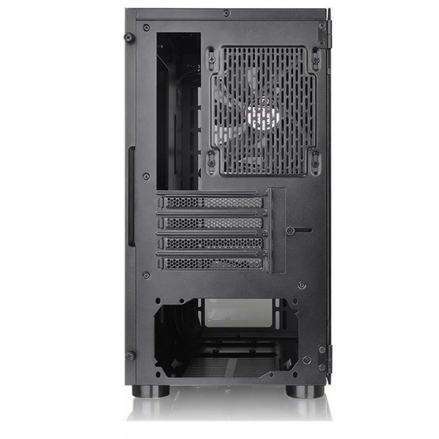 Gabinete Thermaltake V150 TG / Cristal Templado / Micro ATX / USB 3.0 / CA-1R1-00S1WN-00 / Incluye 1 Ventilador negro 120mm