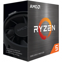 Procesador AMD Ryzen 5 5600X / 6 Core / 12 Thread / 3.7GHz / 4.6GHz Boost / TDP 65W / Wraith Stealth / (Requiere Tarjeta de Video) 