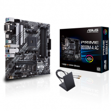 Tarjeta Madre Asus PRIME B550M-A AC / AM4 / AMD RYZEN 3000 SERIES / micro ATX