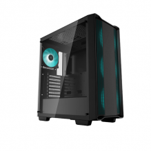 Gabinete Gamer DeepCool CC560 V2 LED / Cristal Templado / Midi-Tower, Mini-ITX/Micro-ATX/ATX / USB 2.0/3.0 / Sin Fuente / 4 Ventiladores Instalados / Negro / R-CC560-BKGAA4-G-1 