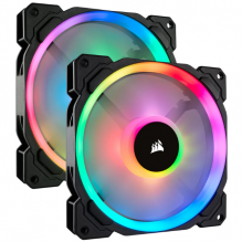 Kit de 2 Ventiladores para Gabinete 140mm con Luz Led RGB Corsair LL140 - CO-9050074-WW