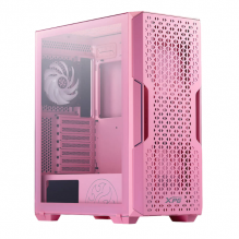 Gabinete XPG Starker Air ARGB / Cristal Templado / Midi-Tower, Mini-ITX/Micro-ATX/ATX / USB 3.0 / Sin Fuente / Rosa / STARKERAIR-PKCUS