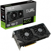 Tarjeta de video GeForce RTX 4070 ASUS DUAL OC 12G / Doble Ventilador / 12 GB 192 bits / NVIDIA DLSS3 / GDDR6X / DUAL-RTX4070-O12G